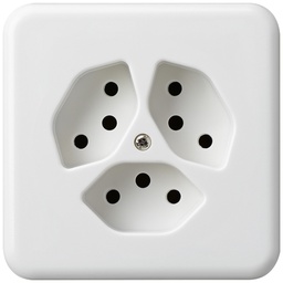 [653014203] UP-Steckdose BAS 3×T13 ws