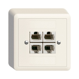 [878040000] AP-Dose 4×RJ45/u 4P getr.Edue