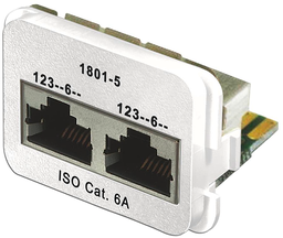 [967013923] Adapter 2×RJ45 ISO Kat.6A rws