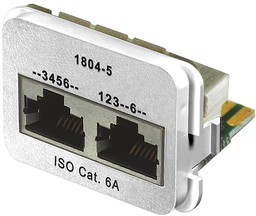 [967013933] Adapter 2×RJ45 ISO Kat.6A rws