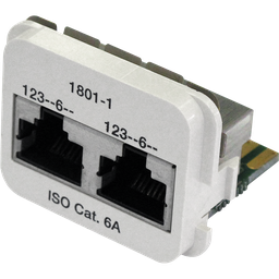 [967015923] Adapte.2×RJ45 ISO Kat.6A pl-ws