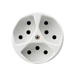 [653067603] Steckdose BAS 3×T13 ws,