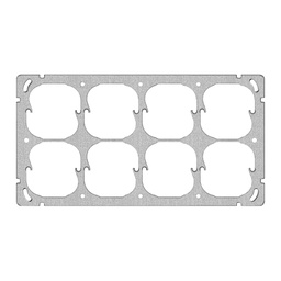[376641100] UP-Befestigungsplatte FH 2×4