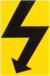 [175505105] Warnschild Kunststoff 25×38mm