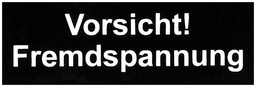 [175512950] Klebeschild (Vorsicht Fremd-