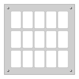 [384430500] EB-Kopfzeile f.Kombination 3×5