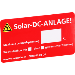 [194911019] Kleber «Solar-DC-ANLAGE»