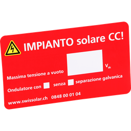 [194911219] Kleber «Solar-DC-ANLAGE»