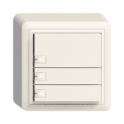 [203532000] AP-Taster KNX 3-fach Edue ws