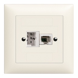 [879236000] UP-Anschlussdose 1×TT,1×RJ45/u