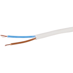 [114200201] Kabel Tdlr 2×0,5mm² 2L/LN ws Eca