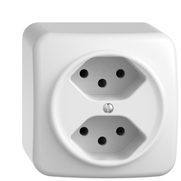 [657001100] AP-Steckdose SDUE 2×T13 ws