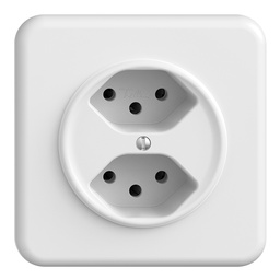 [657010100] UP-Steckdose SDUE 2×T13 1×S ws