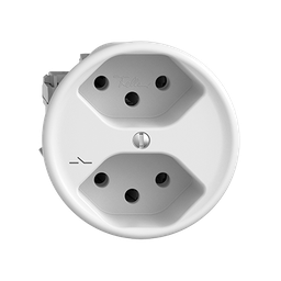 [657016100] UP-Steckdose SDUE 2×T13 1×S ws