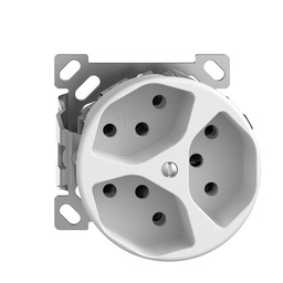 [657031200] AP-Steckdose SDUE 3×T13 3×S ws
