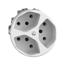 [657046100] UP-Steckdose SDUE 3×T13 ws