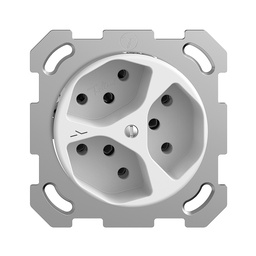 [657053100] UP-Steckdose SDUE 3×T13 1×S ws