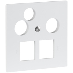 [377721055] Frontplatte R&M MiniDat 2×RJ45