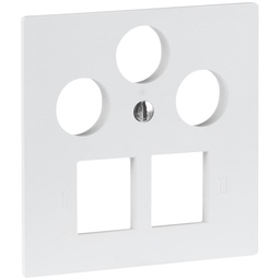[377725005] Frontplatte R&M MM SAT 2×RJ45