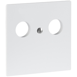 [377728005] Frontplatte R&M 2×Koax 60×60mm