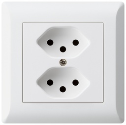 [657114008] UP-Steckdose KLI 2×T13 ws