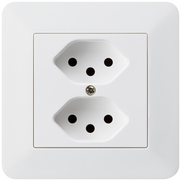 [657114208] UP-Steckdose KTR 2×T13 ws