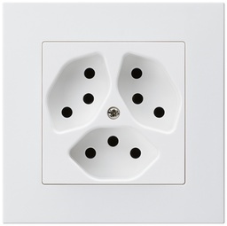 [657115408] UP-Steckdose KPR 3×T13 ws