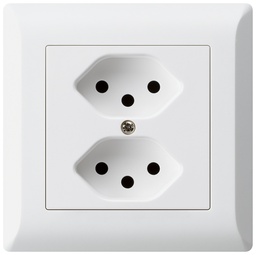 [657124008] UP-Steckdose KLI 2×T13 ws,