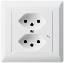 [657134008] UP-Steckdose KLI 2×T13/1 ws