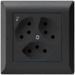 [657135058] UP-Steckdose KLI 3×T13/1S sz