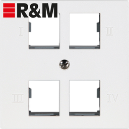 [977274005] UP-Anschlussdose R&M 4×RJ45