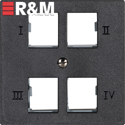 [977274055] UP-Anschlussdose R&M 4×RJ45