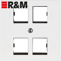[977274105] UP-Anschlussdose R&M 4×RJ45