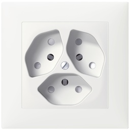 [657175002] UP-Steckdose SIDUS 3×T13/1 ws