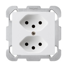 [657214003] UP-Steckdose KAL 2×T13 ws