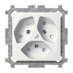 [657275002] UP-Steckdose SIDUS 3×T13/1 ws