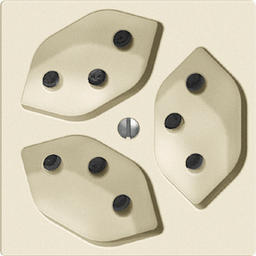 [657615010] UP-Steckdose Edue 3×T13 cre