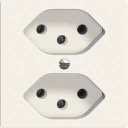 [657624000] UP-Steckdose Edue 2×T13 ws