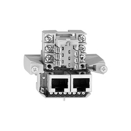 [977713600] Dose 1×T+T,2×RJ45/s 8P FH R&M