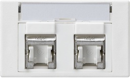 [977766003] FLF-Dose HA Kat.6 2RJ45/S ws
