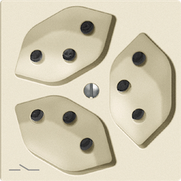 [657635010] UP-Steckdose Edue 3×T13 1×S