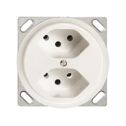 [663051100] EB-Steckdose FH 2×T13 JK ws