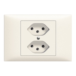 [663052000] EB-Steckdose Edue 2×T13 ws