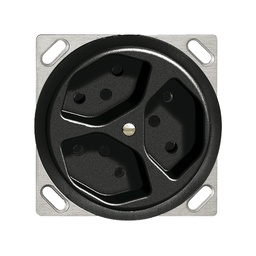 [663071150] EB-Steckdose FH 3×T13 JK sz