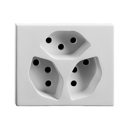 [663115000] EB-Steckdose FH FLF 3×T13 St