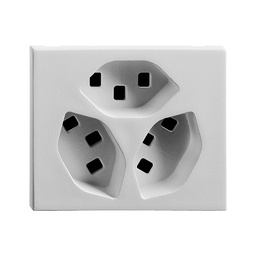 [663615050] EB-Steckdose FH FLF 3×T23 St