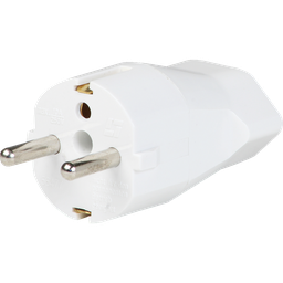 [672049049] Übergangsstecker Schuko/12 ws