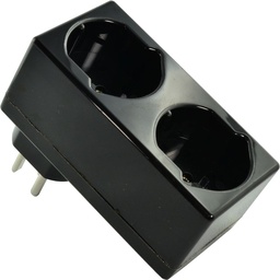 [676330109] Mehrfachstecker Warob 2×T15 sz