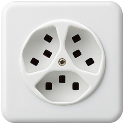 [653703003] UP-Steckdose BAS 3×T23 C ws