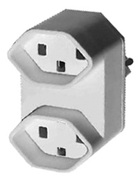 [683630009] Abzweigstecker Warob 2×T23 ws